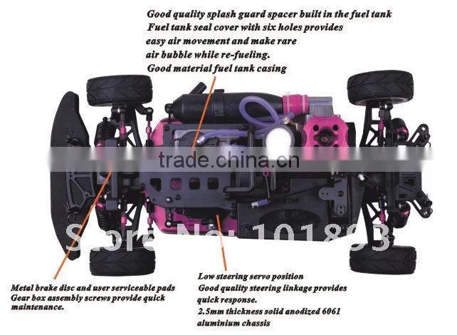 Taiwan 18CC engine 4WD Nitro Powered RC Cars