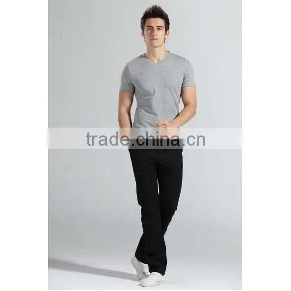 Wholesale Cheap Cotton Promotional Blank V-neck T Shirts