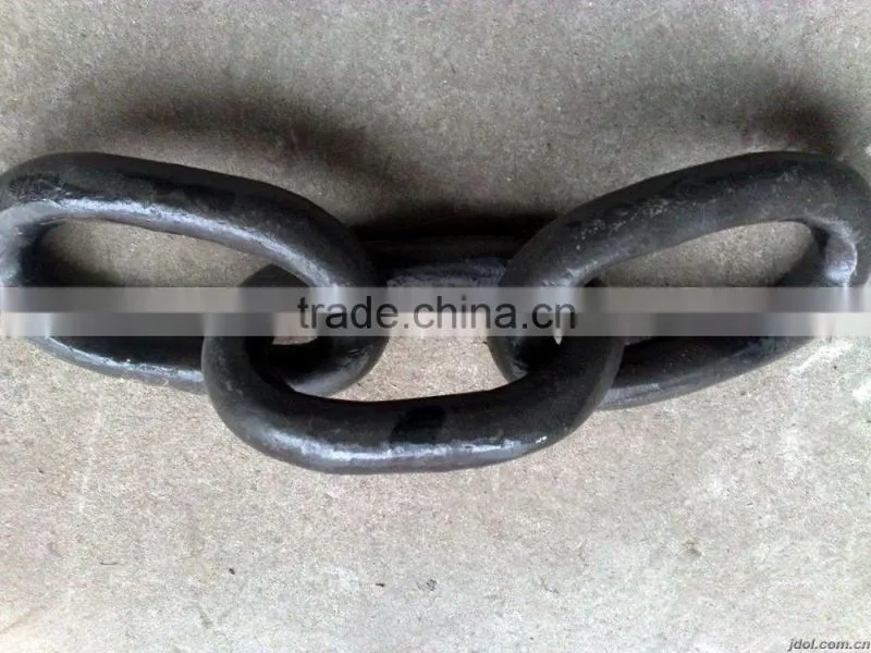 three-link chain for coal transfer alloy steel high strength