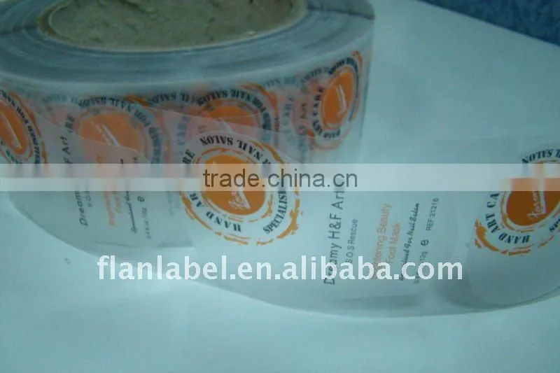 Beauty cream labels,beauty product stickers