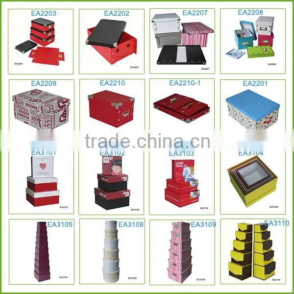 Hard paper gift box manufacturer, with lid custom paper box