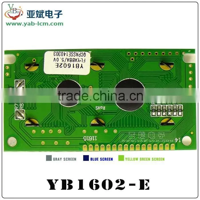 16X2 1602 character lcd display high competitive price