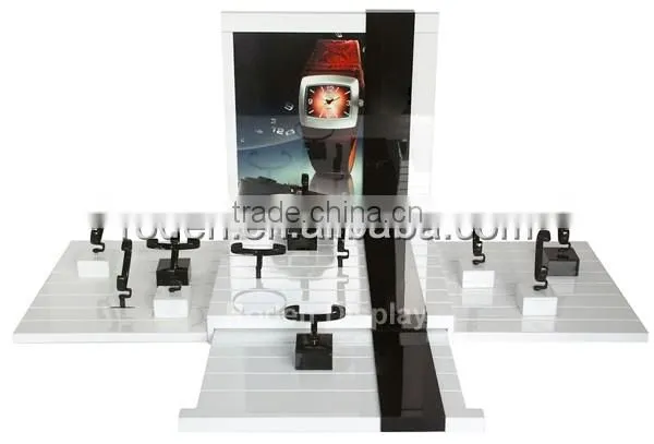 Wholesale Custom Wooden Watch Displays For Watch And Jewellery Shop Counter And Window Exhibitor Watch Holder
