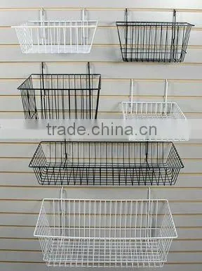 Metal wire supermarket hanging basket