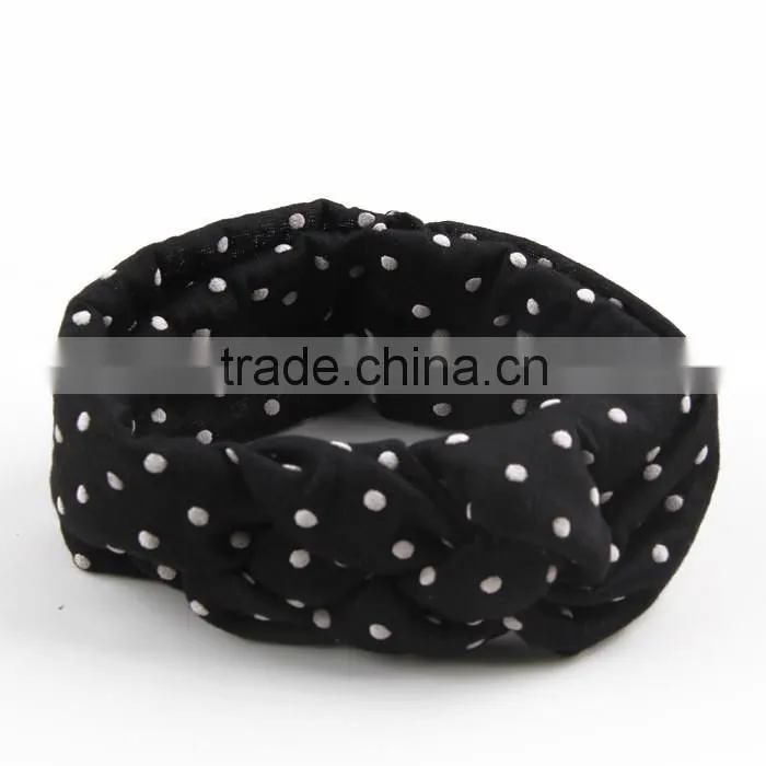 knot headband baby headband dot hairband
