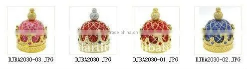 crown shaped metal Jewelry box,51.5*51.5*60mm