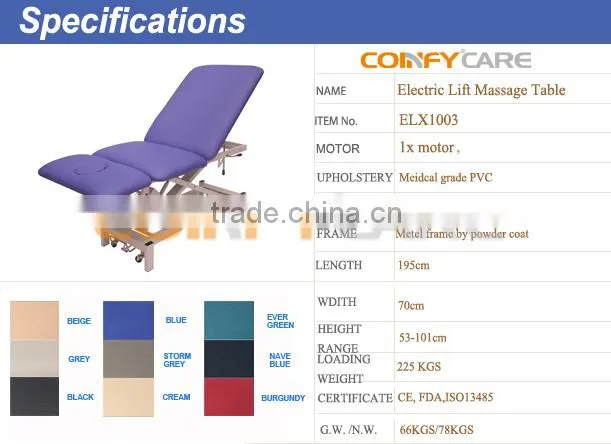 Coinfy ELX1003 electric massage table spa