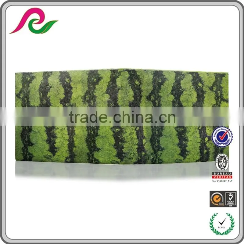 2016 latest design fortable anti tear tyvek watermelon paper money wallet
