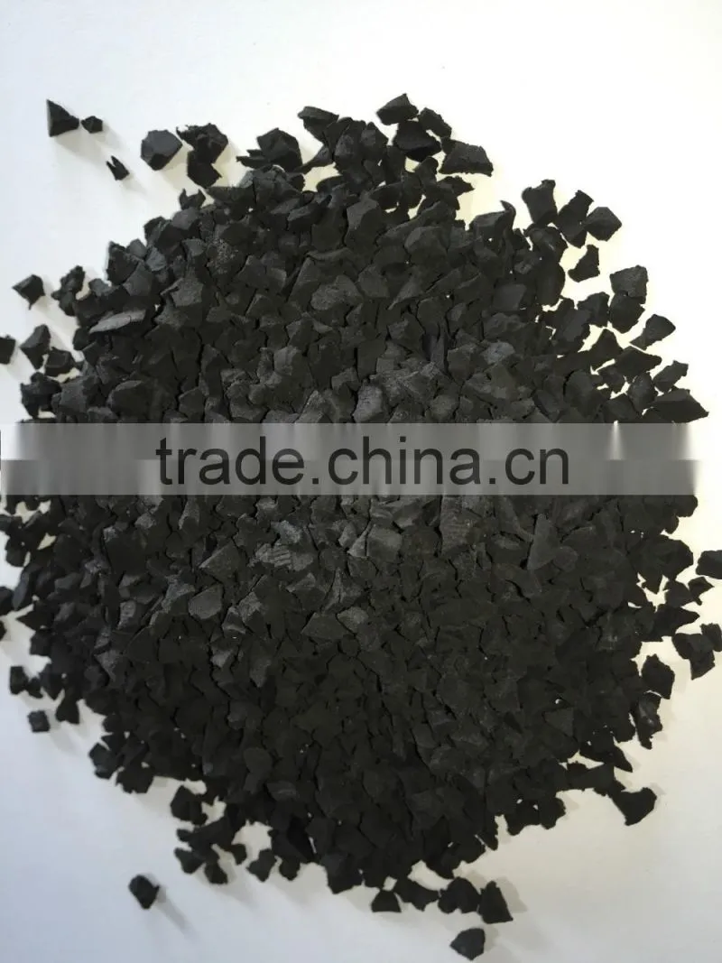 recycled sbr black rubber tire granules for running track construction
