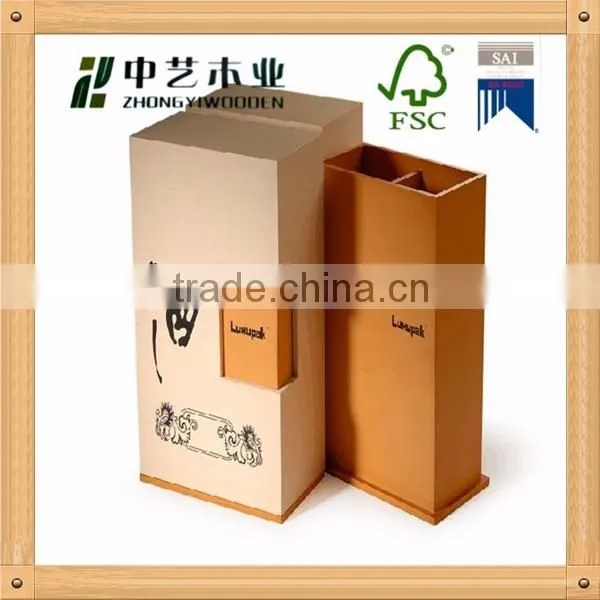 Trade assurance wholesale Custom Made Wooden Wine Boxes for wine bottle