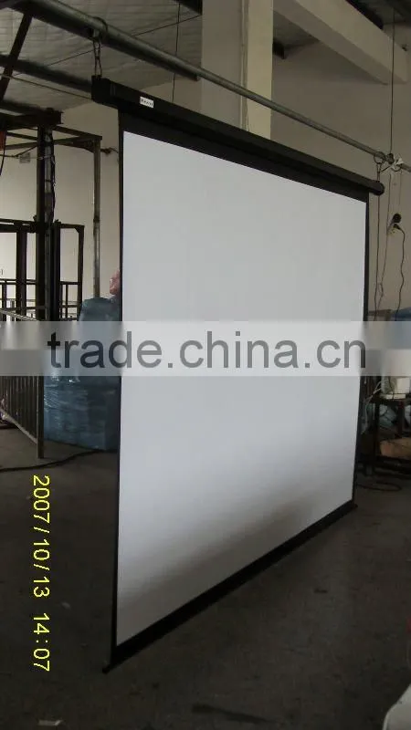 Motorized Projection Screen With Remote Control./ CE ROSH Electric Motorized Projection Screen