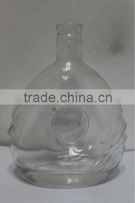 honorable handmade clear crystal glass bottle
