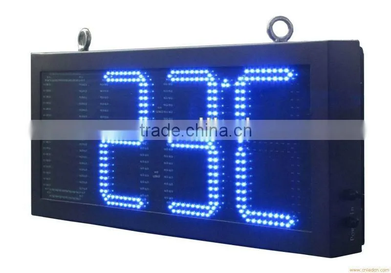 20 inches outdoor double side time and temperature led display