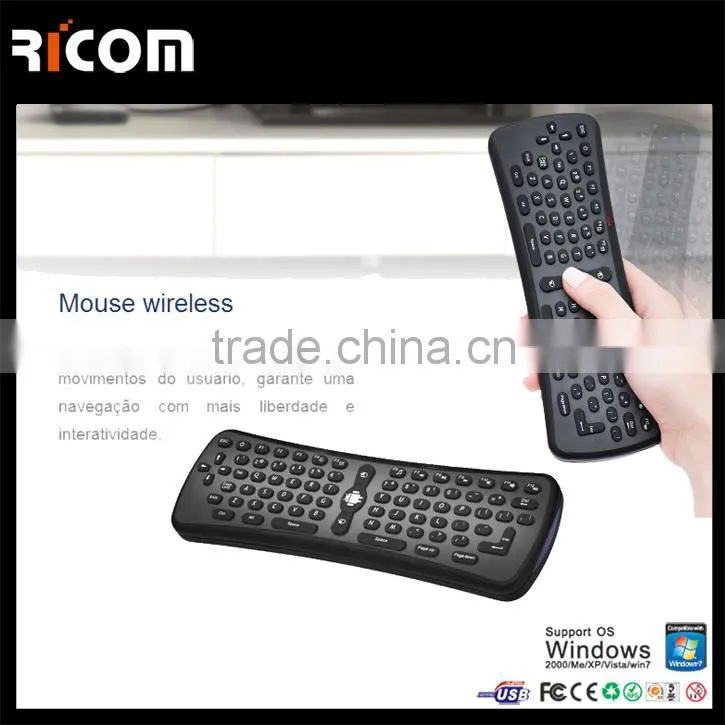Mini Wireless Air Mouse with QWERTY Keyboard for Set Top Box--T6--Shenzhen Ricom