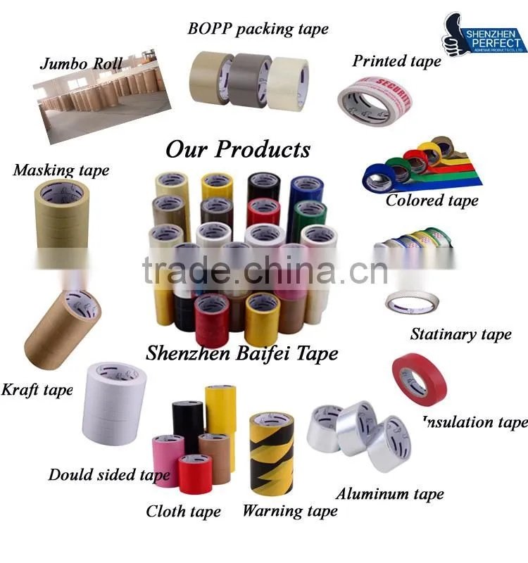 High adhesion certificated carton sealing tape for packaging