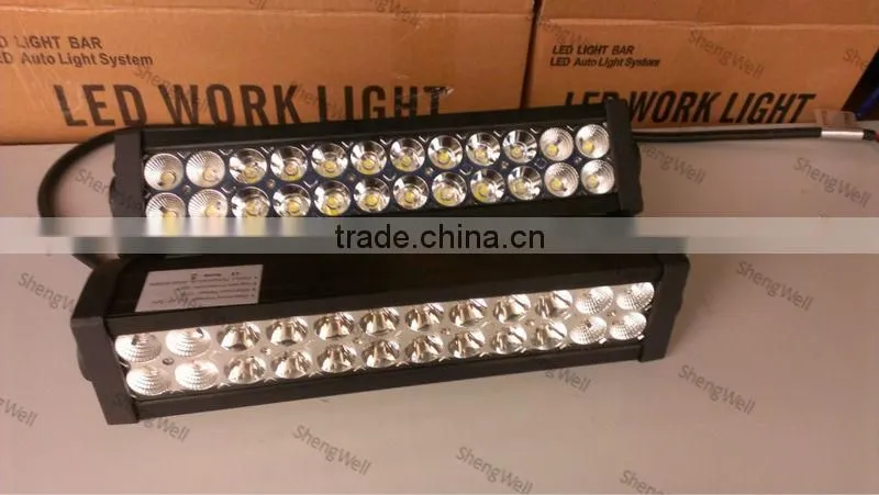 ShengWell Auto led light bar 13 inch 9-32v DC 72w IP67 Flood/Spot/Combo 72w Epistar led light bar