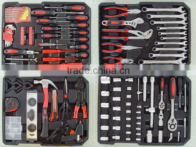 186 pcs aluminum case tool set 186pcs kraft tool set Swiss kraft tools set