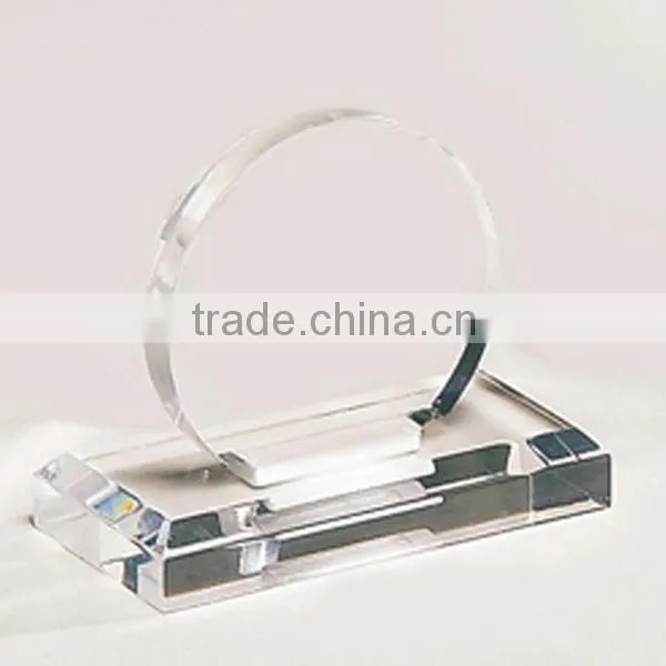 Customized latest frost acrylic award with silk screen