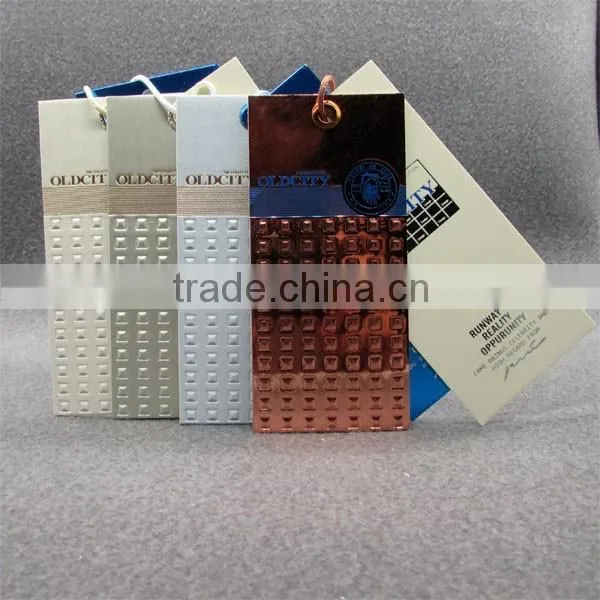 Full Square Embossed Tags For Clothing