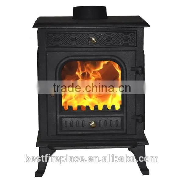 Cast-iron wood heating stoves