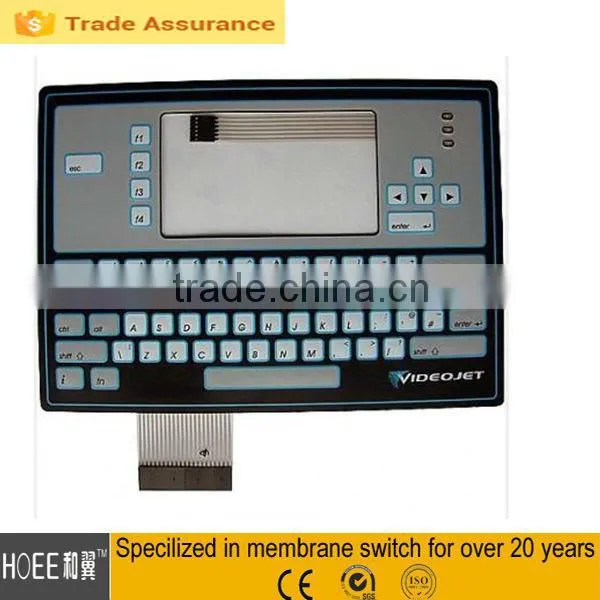 China Custom High Quality Screen Printing Touch Membrane Keypad Switch for telecommunication equipment