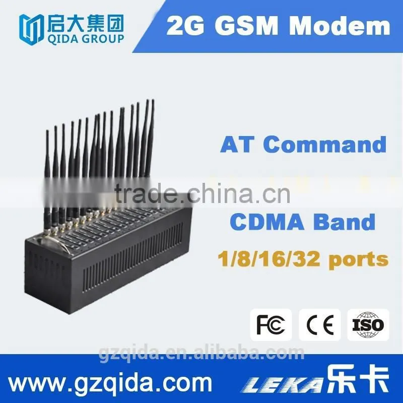 Factory price QS80 RDA solution rs232 16 port gsm gprs sms/mms modem