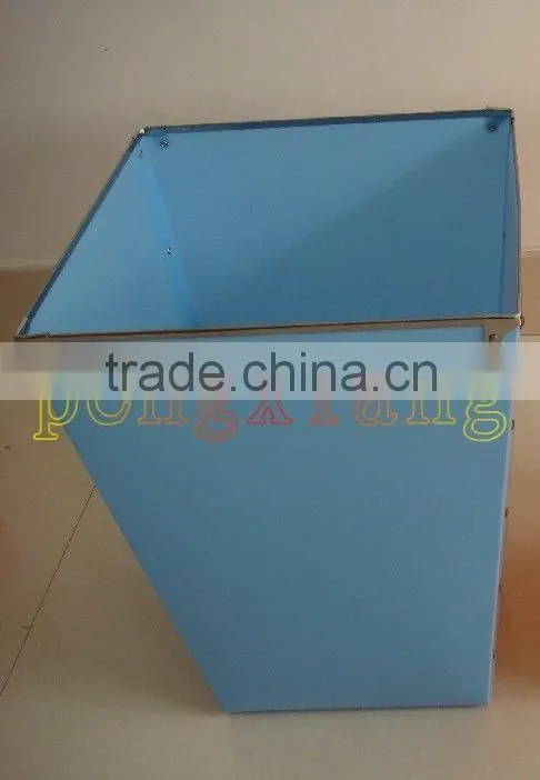 plastic trash can