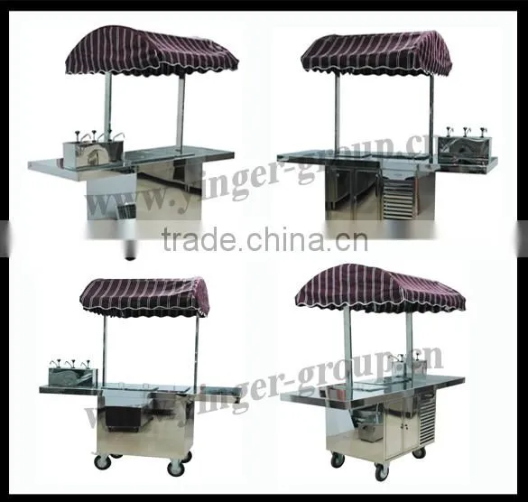 factory price stainless steel mobile espresso coffee cart