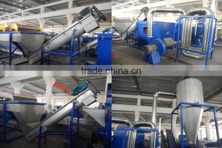 Automatic PE Recycling Machine for Recycling Crushing Washing Plastic Film / Woven Bags