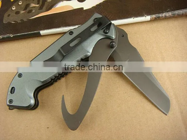 OEM two ways opening outdoor servival knife hunting knife UD40674