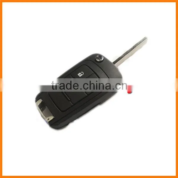 Plastic ABS 3 button remote key blank case shell cover fob for Chevrolet Cruze remote key blank case shell cover with logo