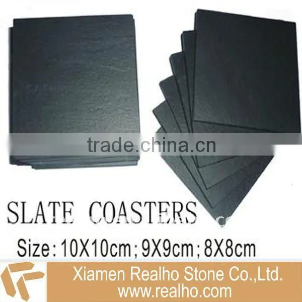 black slate placemat