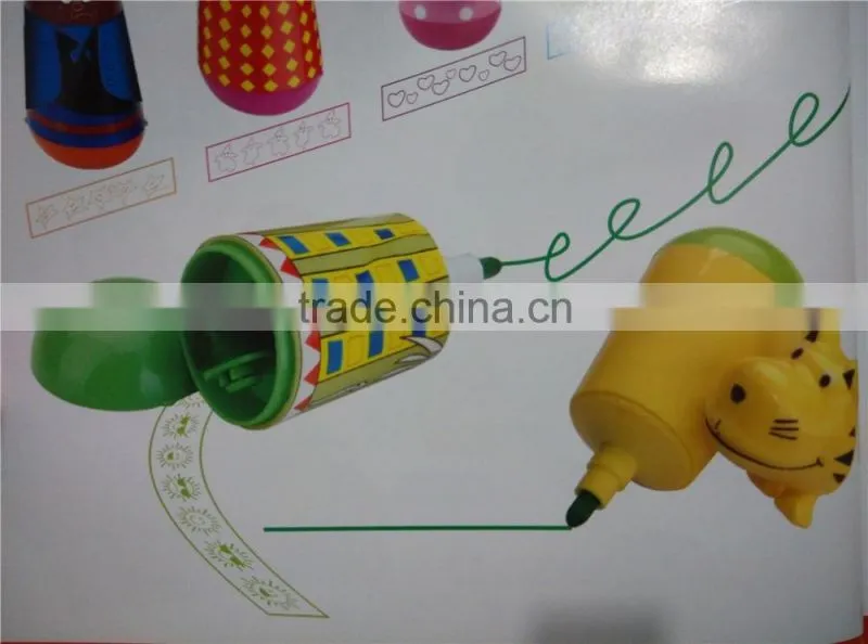 bubble pen with stamp function