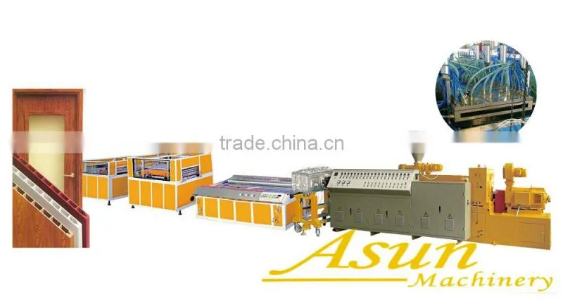 PVC Wood door production line/making machine/extruder in jiaozhou