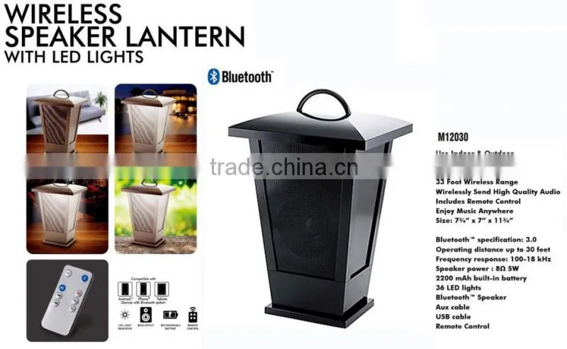 New Arrival LED Lights Lantern Wireless Bluetooth Speaker Indoor&Outdoor Use