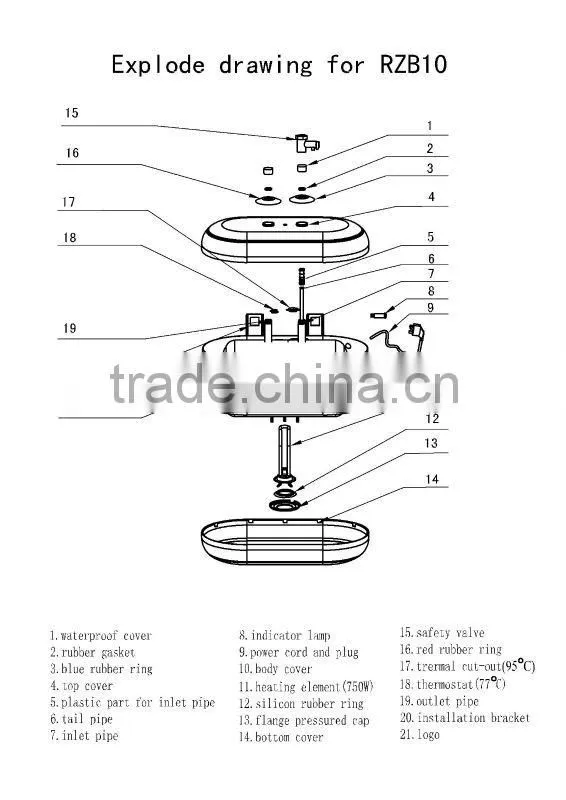 small electric water heater 10 liters