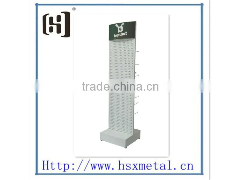 double-sided peg board display rack / peg board display stands / peg hook rack HSX-S385
