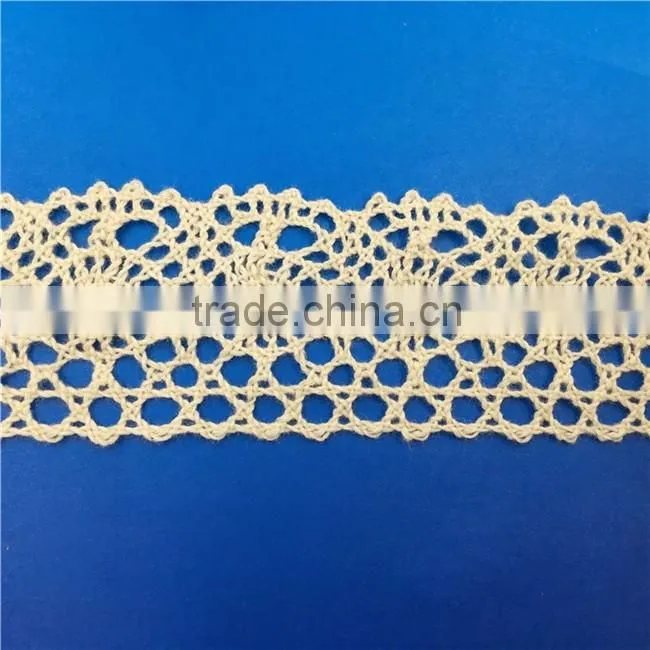 H0067G Elegant Lace Ribbon, 100% Cotton Lace ,Crocheted Lace