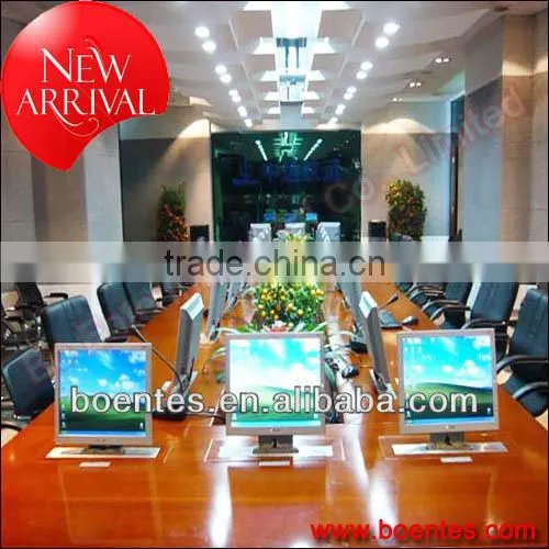 Electric Pop Up Computer LCD Lift/17 Inch LCD Monitor Lift for Conference Table