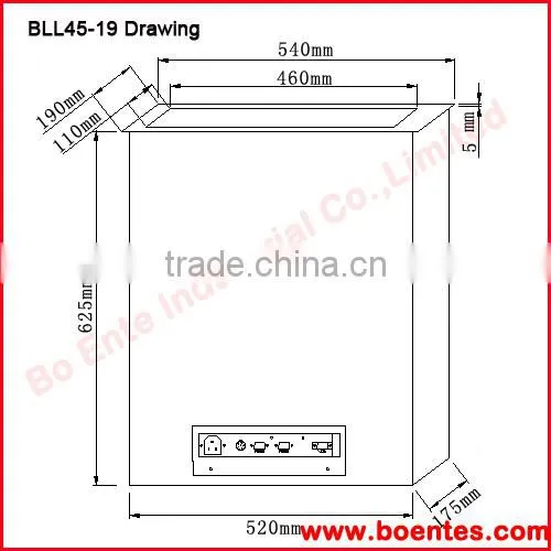 Motorized LCD Monitor Lift with 19 Inch LED Screen for Dubai Meeting Room