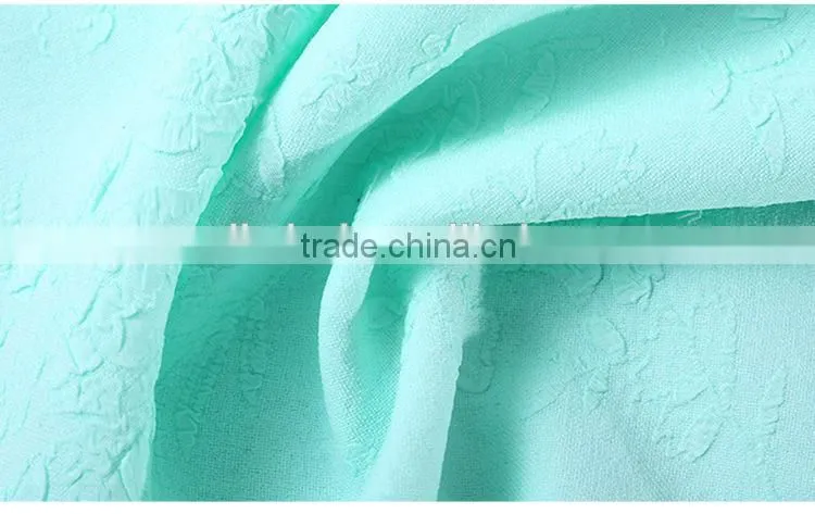 Nantong textiles 100% Polyester soft warp knitted elastic fabric for autumn fashion