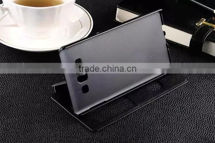 PU leather view window for Samsung Galaxy A7 case, PU leather For Galaxy A7 leather case