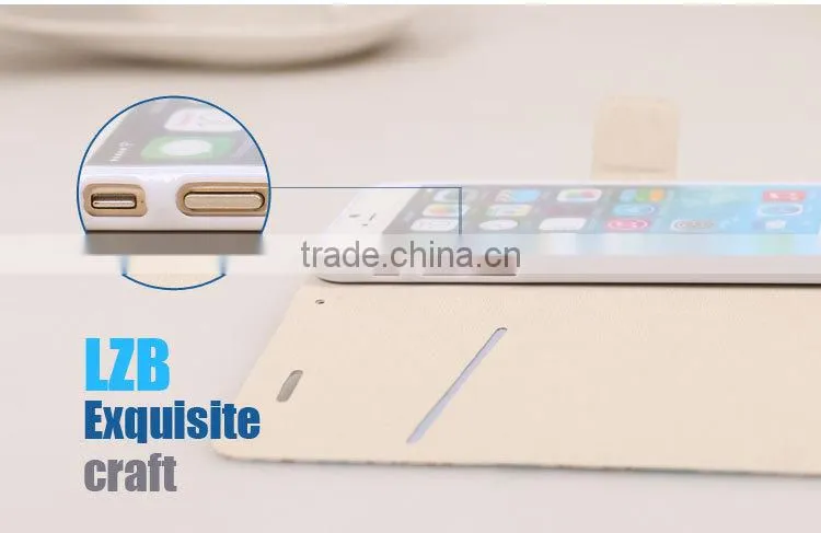 LZB flip leather cover for iphone 5c cell phone case