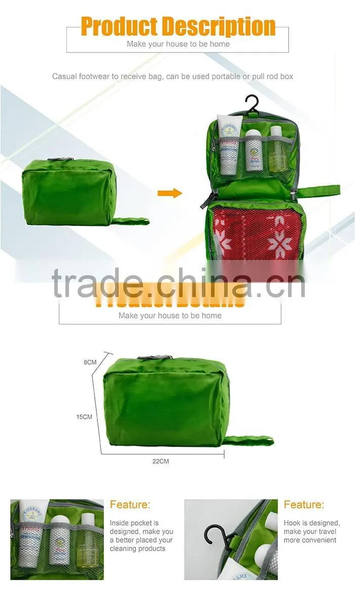 Cosmetic Polyester Toiletry Travel Bag , Multi-purposes Cosmetic Bags Polyester Toiletry Travel Bag