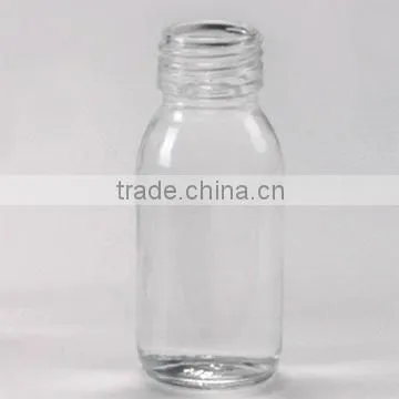 clear glass baby bottle