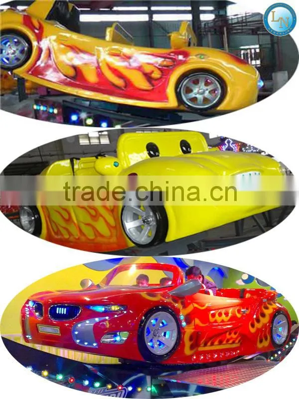 Amusement kiddie rides park equipment! Lino 8 kids flying slide car ride for sale