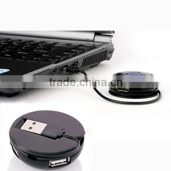 novelty high speed hamburger round shaped 2.0 version 4 port USB Hub