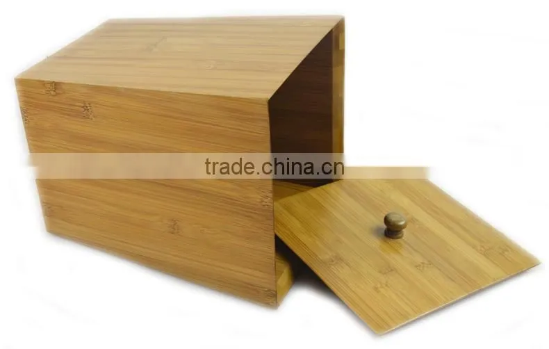 Formbu Household Bamboo Material Waste Bin with Lid