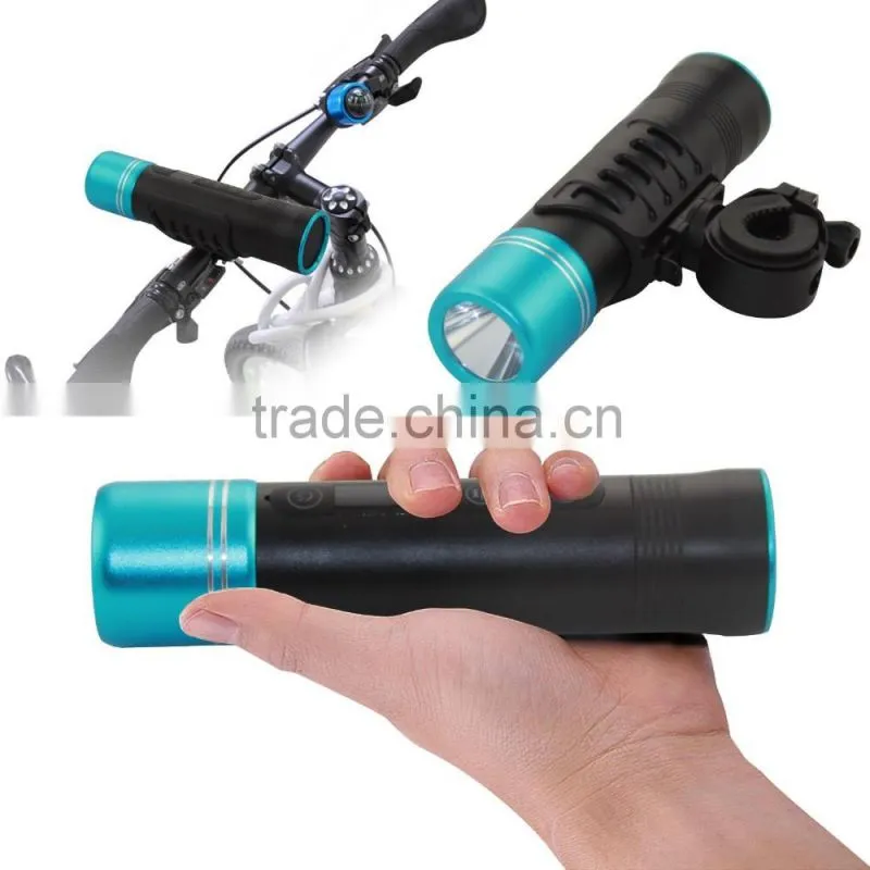 Light Rechargeable Flashlight Bluetooth Speaker Multifunctional 5 Modes Waterproof Anti-distortion For Emergency Use