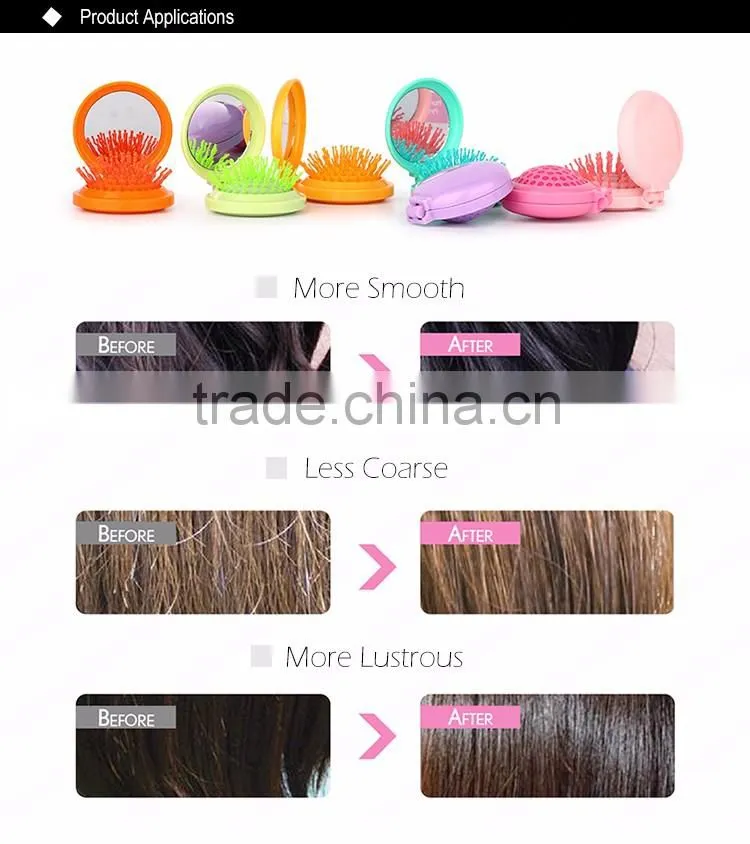 2016 MY GIRL new egg-shaped plastic mini tangle detangling comb detangling hair brush professional